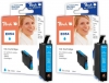 Peach Twin Pack Ink Cartridge cyan, compatible with  Epson T0542C*2, C13T05424010