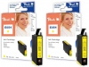 Peach Twin Pack Ink Cartridge yellow, compatible with  Epson T0544Y*2, C13T05444010