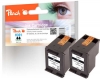 318842 - Peach Doppelpack Druckköpfe schwarz kompatibel zu No. 301 bk*2, CH561EE*2 HP
