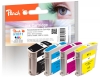 322066 - Peach Spar Pack Tintenpatronen kompatibel zu No. 10/11, C4844A, C4836A, C4837A, C4838A HP